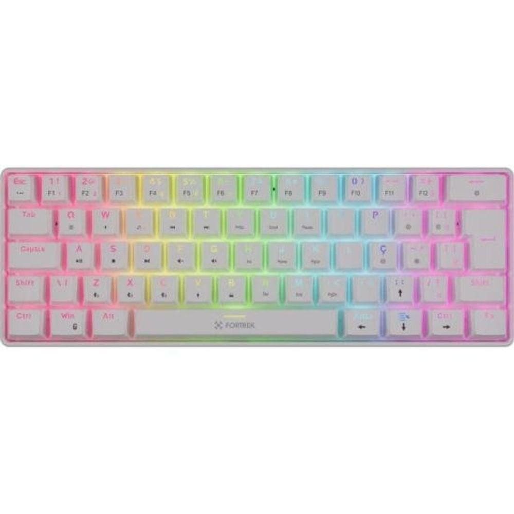 Teclado Mecânico Fortrek Gravity Air Compact Wireless Branco
