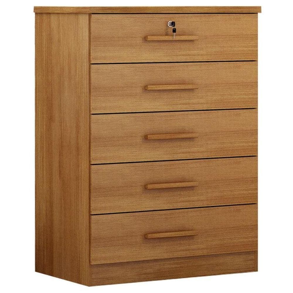 Cômoda Gaveteiro Suiça Com Chave Cumaru 23 - Horizonte