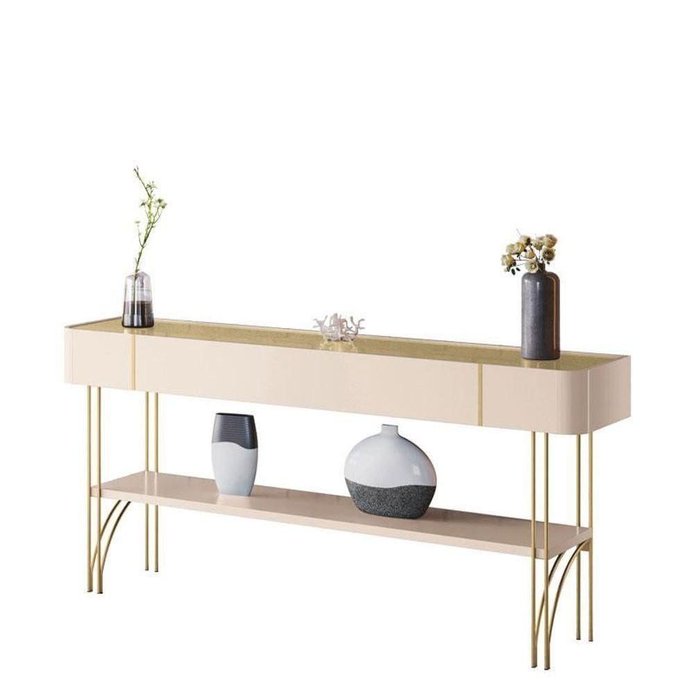 Aparador Vivant Champanhe Off White- Hb Móveis