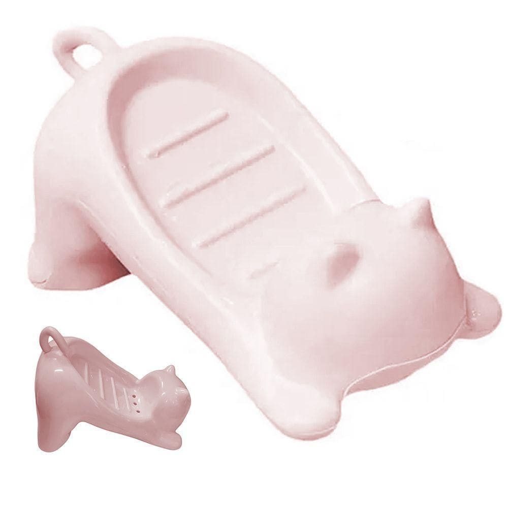 Saboneteira Porta Sabonete Gatinho Gato Lavabo Banheiro Pia Bancada Mesa Box Enfeite Divertido Decoraçao