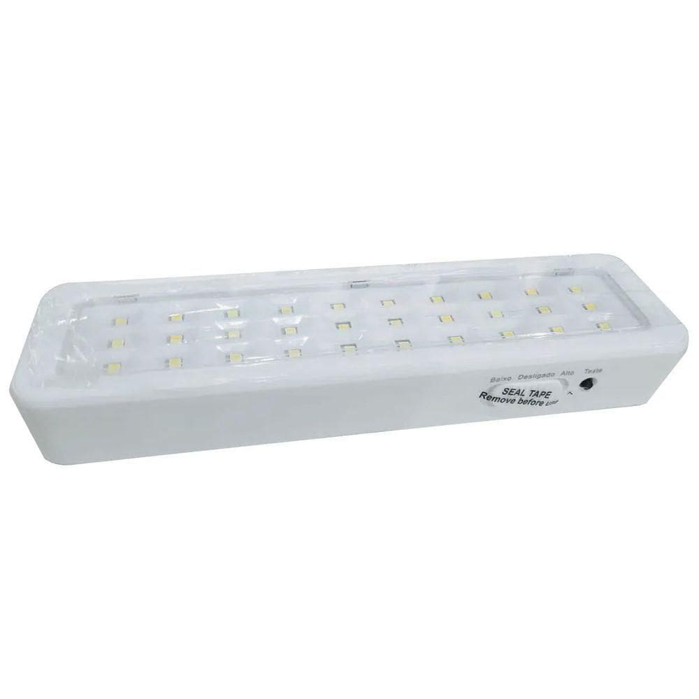 Luminaria De Emergencia Com 30 Leds Lampada Bateria