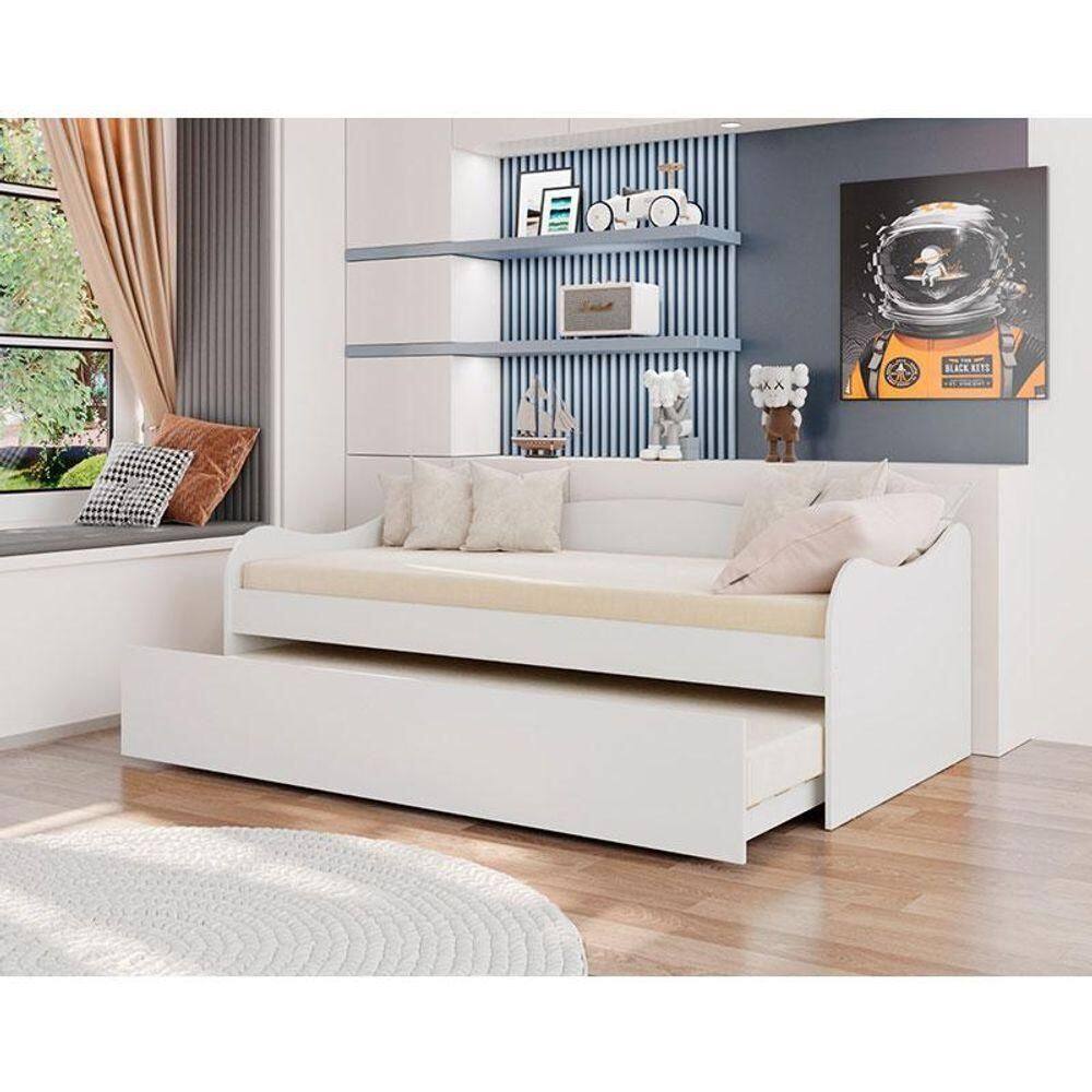 Bicama Babá Ambiente Ariel Branco Acetinado - Carolina