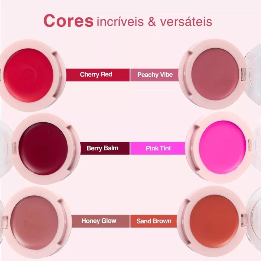 Blush Cremoso Ruby Rose Creamy Cheeks Linha Rosa – Textura Leve SAND BROWN