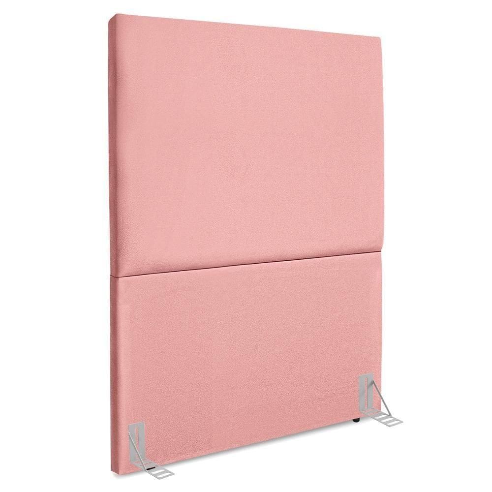 Cabeceira Solteiro 90 Cm Com Frame Luna Suede Artte Rosa