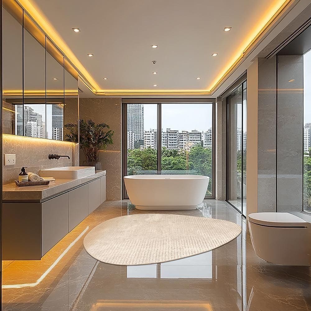 Tapete Mariana Org. Lente Bege 145x195cm Tapetes São Carlos