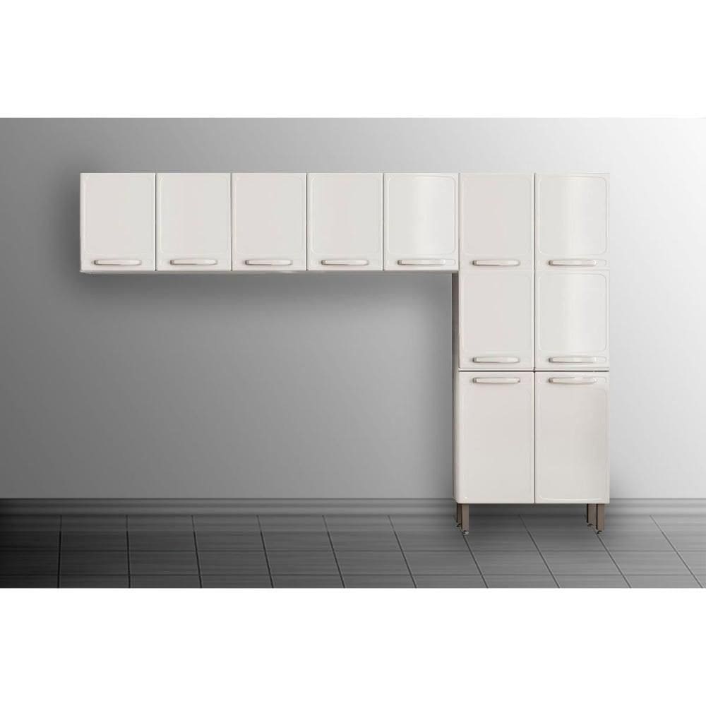 Cozinha Modulada Bertolini Evidence 3 Peças (2aéreos+1paneleiro) Cpt60 Branco-bertolini