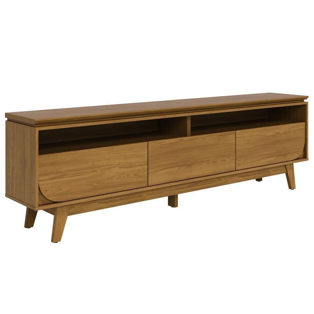 Rack Bancada 75 Polegadas 3 Gavetas 200 Cm Selene Madetec Cumaru