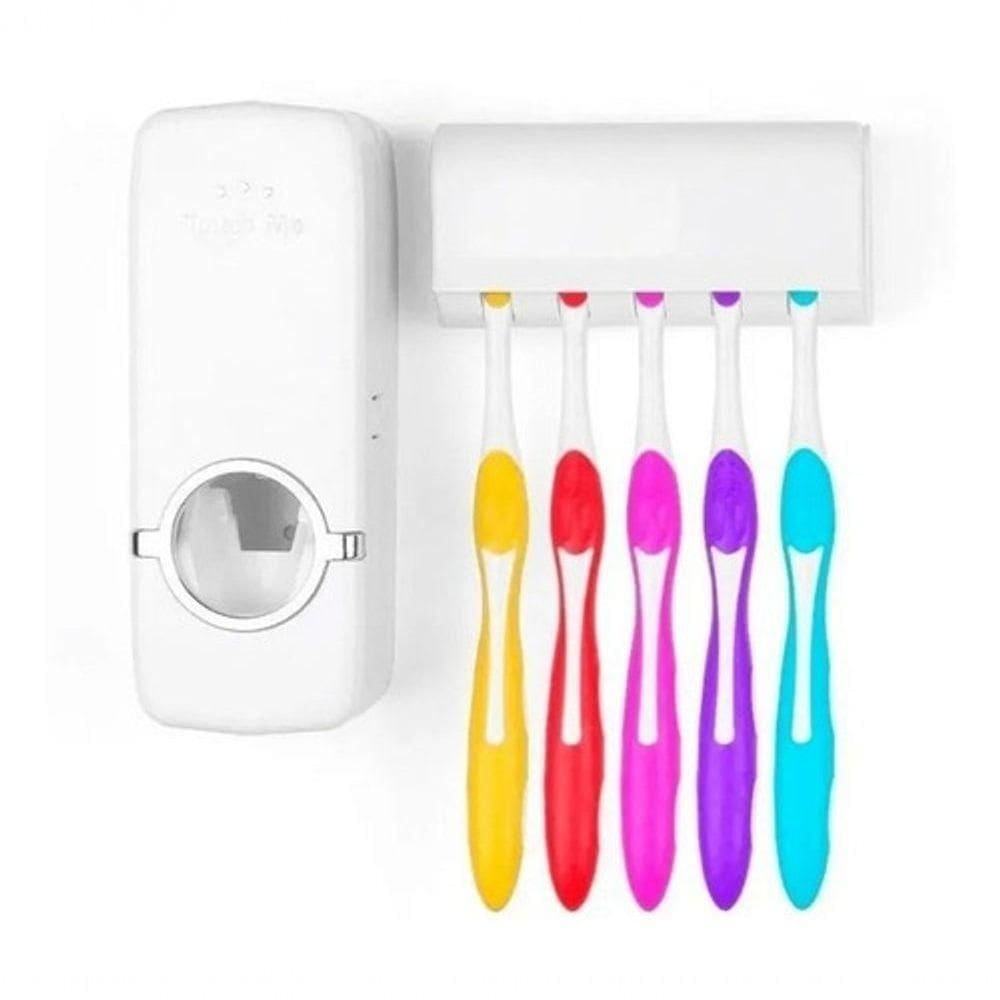 Dispenser Suporte 5 Escovas Banheiro Organizador Higiênico