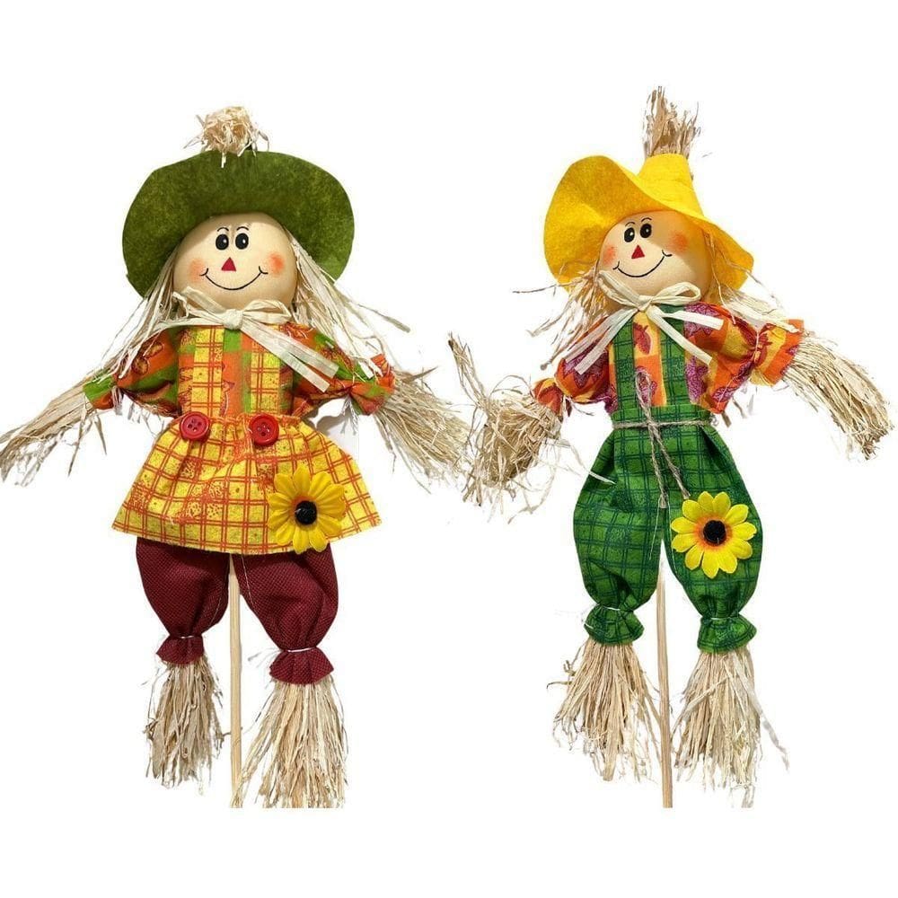 Boneco Espantalho Para Enfeite De Jardim De Festa Junina