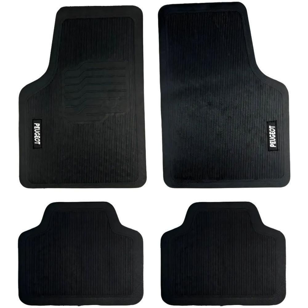 Tapete Universal Para Linha Peugeot Emborrachado Carro 4 Peças