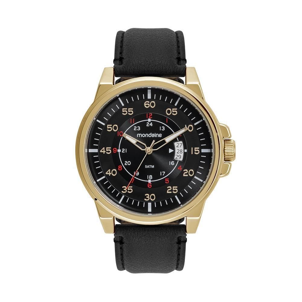 Relógio Mondaine Masculino Analógico Preto 48mm 32562GPMVDH1