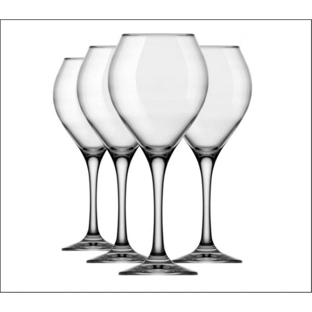 Kit De Taças Vinho Tinto Branco De Vidro Prestige 500Ml 24Un