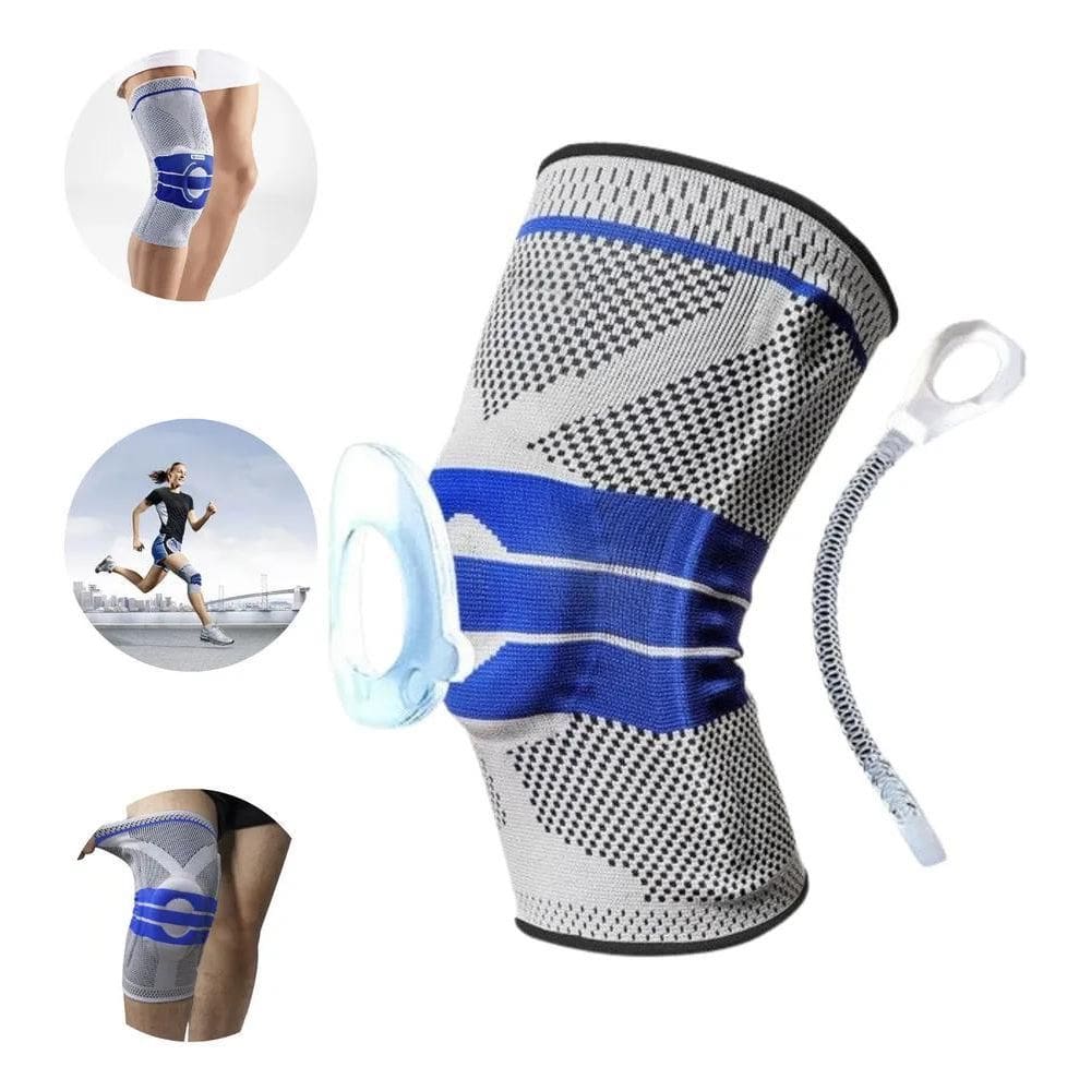 Joelheira 3D Ortopedica Tensor Compressão Silicone Patelar