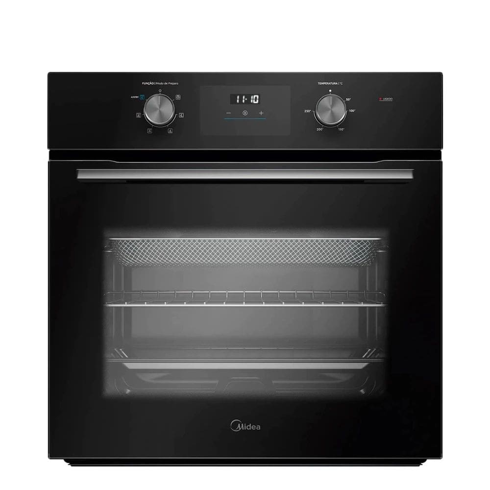 Forno Elétrico de Embutir Midea 68l Digital Com Função Air Fryer, Grill, Iluminação Interna e Timer