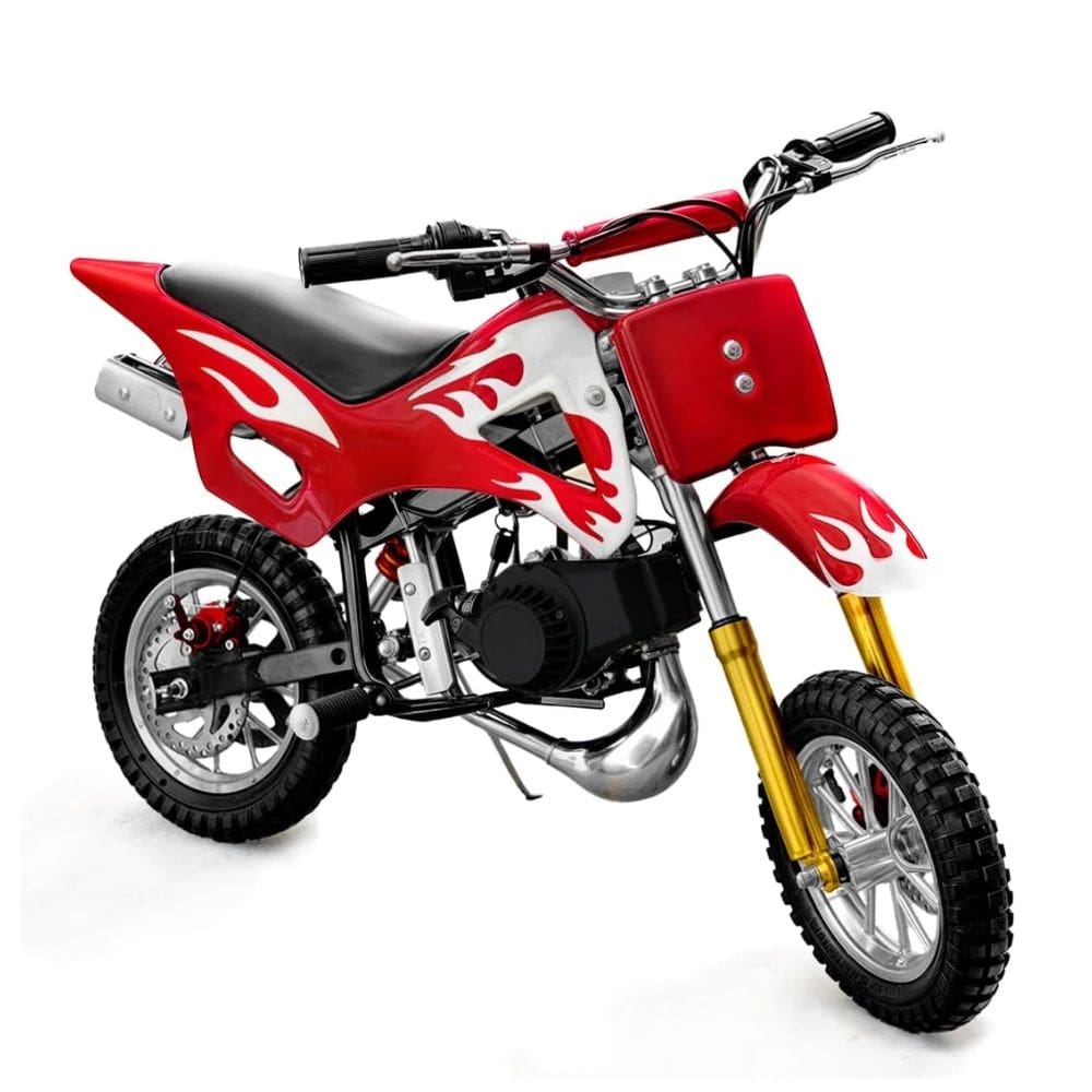 Mini Moto Cross 49cc Infantil Gasolina 2t, Freio a Disco, Suporta 60kg, 40km/h, Tanque 1,5l Off-road
