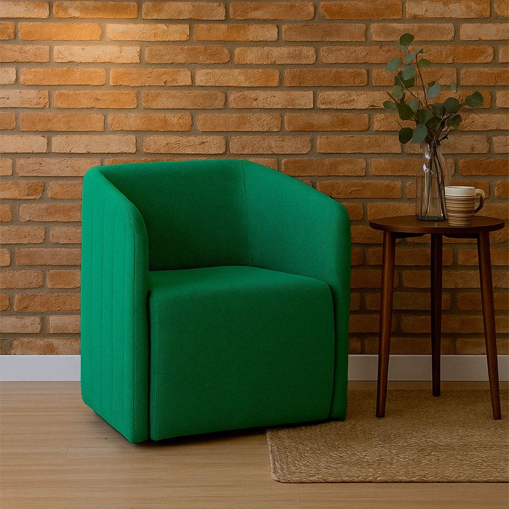 Poltrona Bluemont com Manta Acrilica Movellu Home