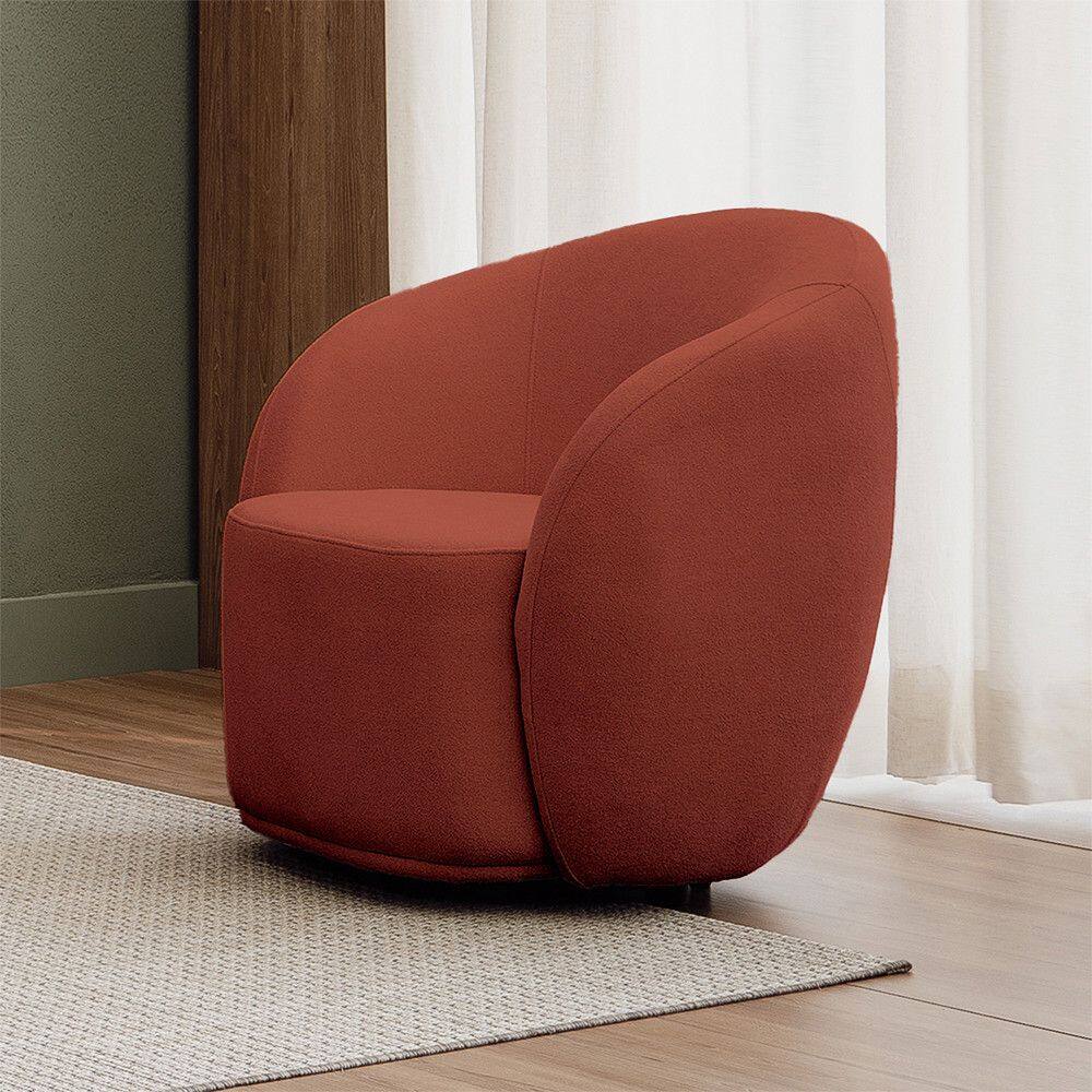 Poltrona Nantes com Manta Acrilica Movellu Home