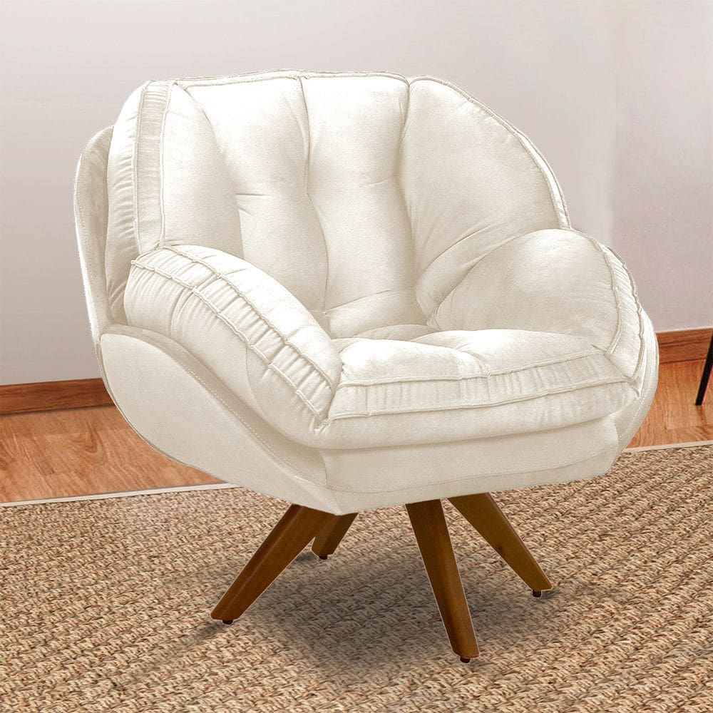 Poltrona Evora Base Giratoria Movellu Home