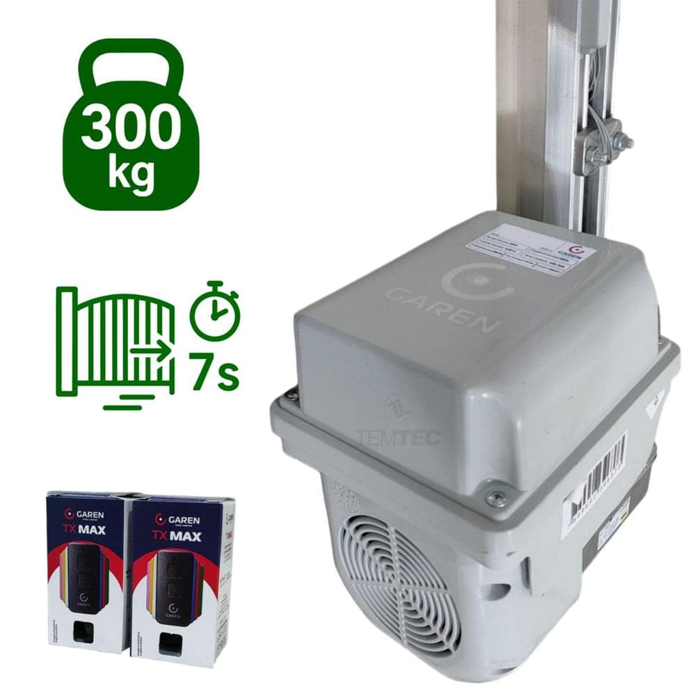 Motor Portão Basculante Garen 7s Bv Turbo Connect 300kg 2c