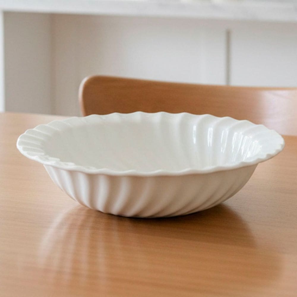 Saladeira Tigela Fruteira Bowl Redondo Em Cerâmica 1,5L 27cm