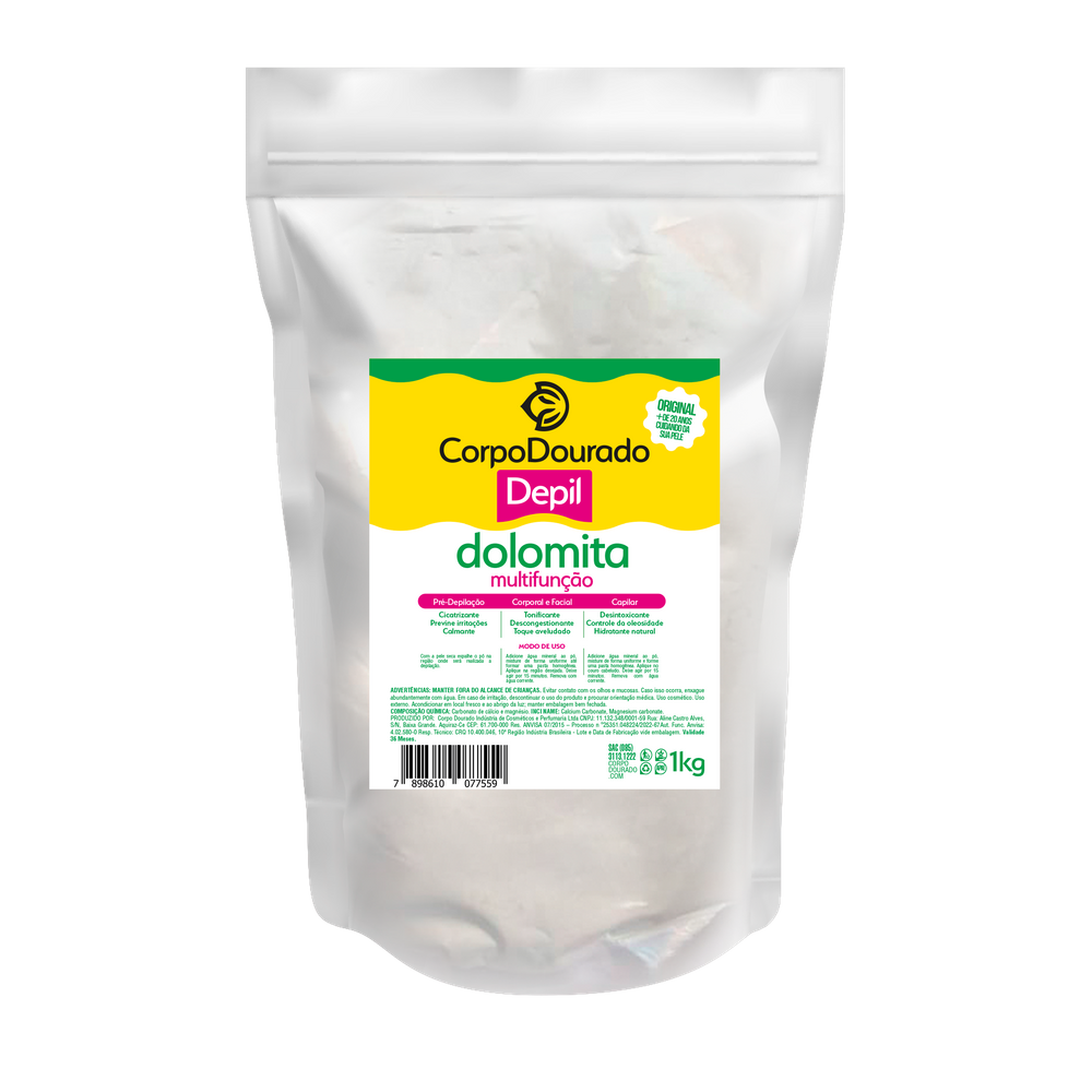 Corpo Dourado Dolomita Depil 1KG
