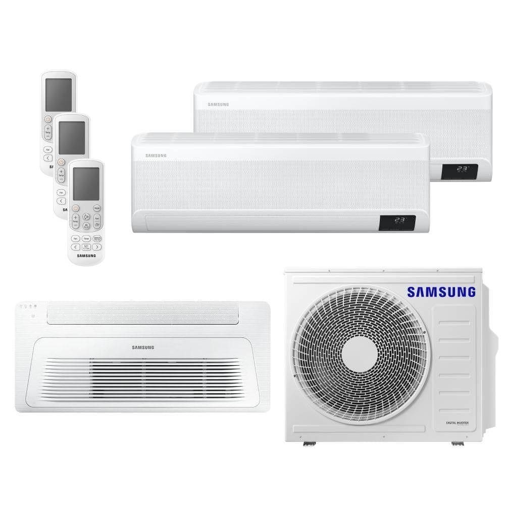 Ar Condicionado Multi Tri Split HW e K7 Samsung Wind Free 28000 BTU (2x12000+1x24000) Quente e Frio Inverter R410 220V