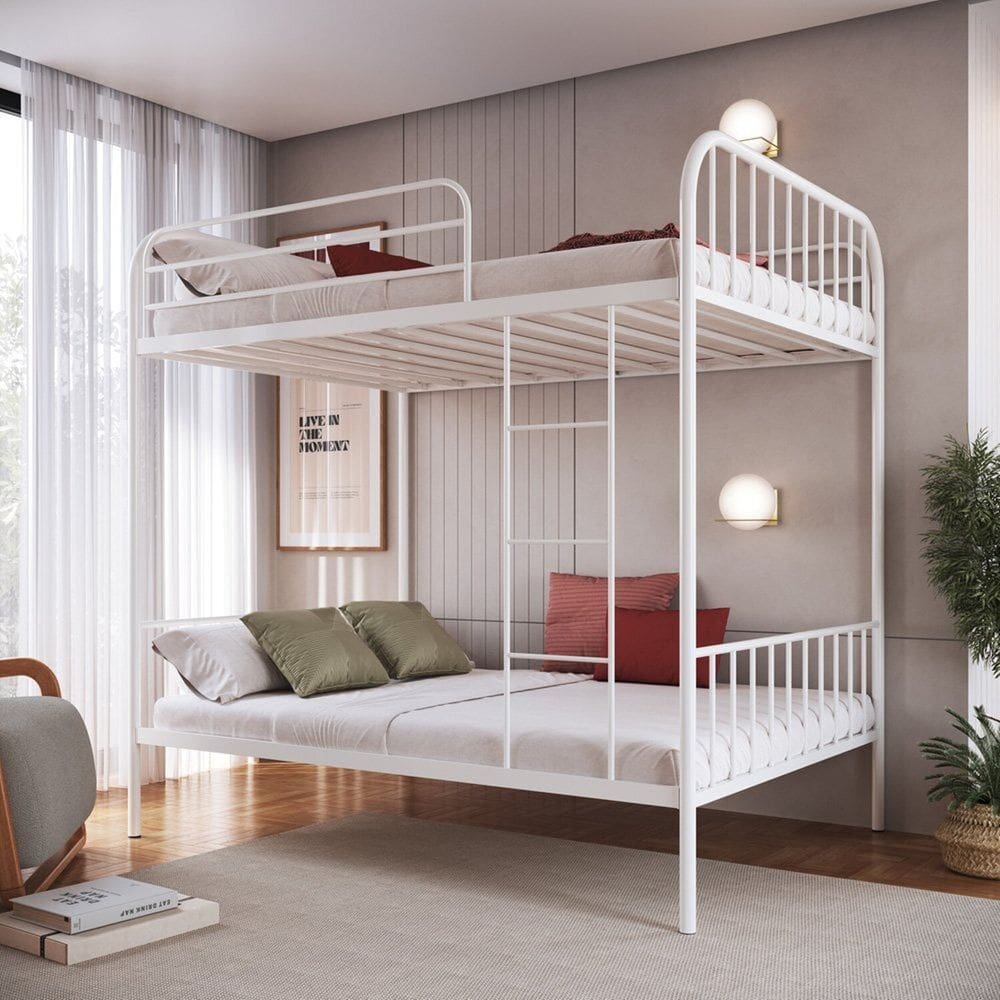 Beliche em Ferro Cama de Casal Margarida Branco