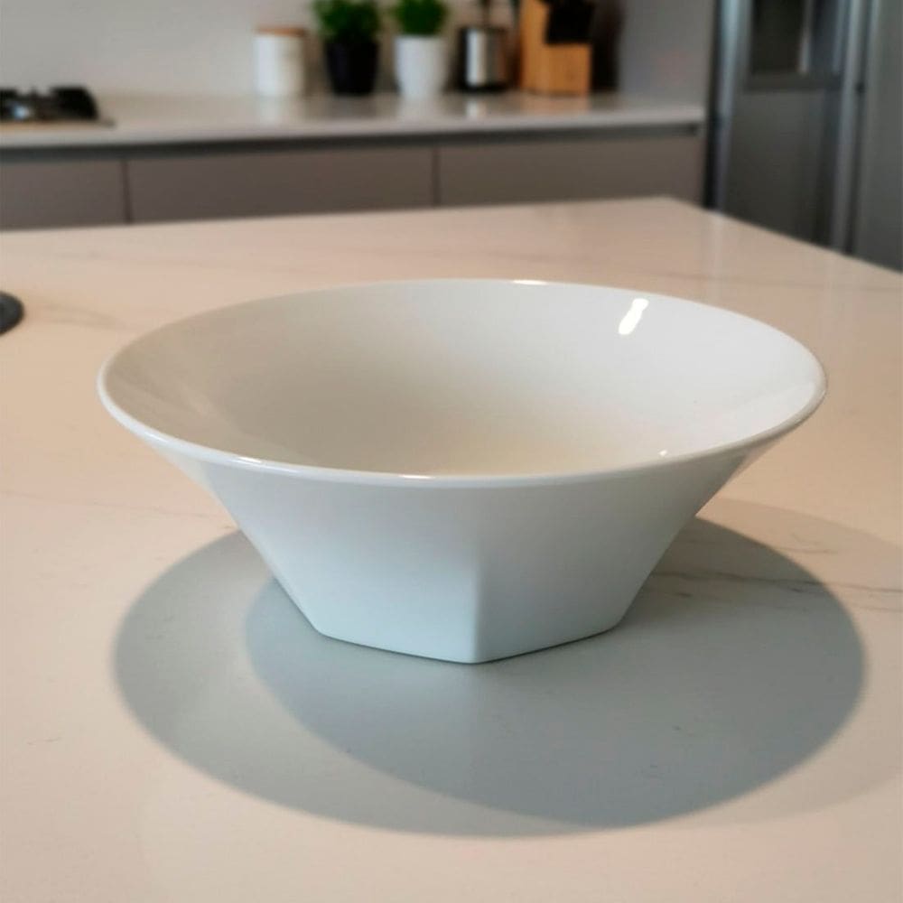 Saladeira Tigela Fruteira Bowl Redondo Em Cerâmica 1,3L 23cm