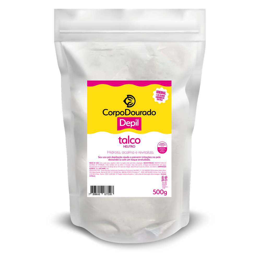 Corpo Dourado Talco Depil 500G