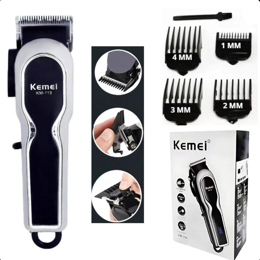 Kemei Km-119 Cortador Digital Para Cabelo
