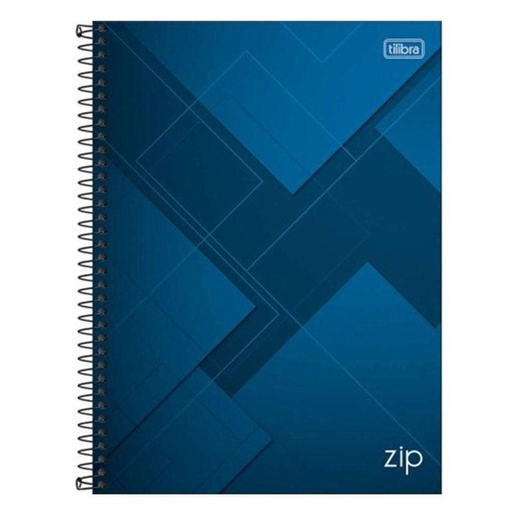 Caderno Espiral Universitário Zip 10 Matérias 200 Folhas Azul - Tilibra