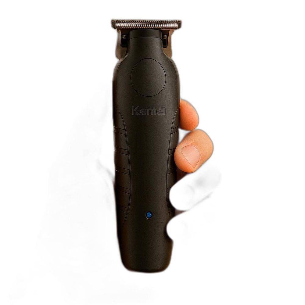 Maquina Kemei Preta Para Barbeiro E Cabelo