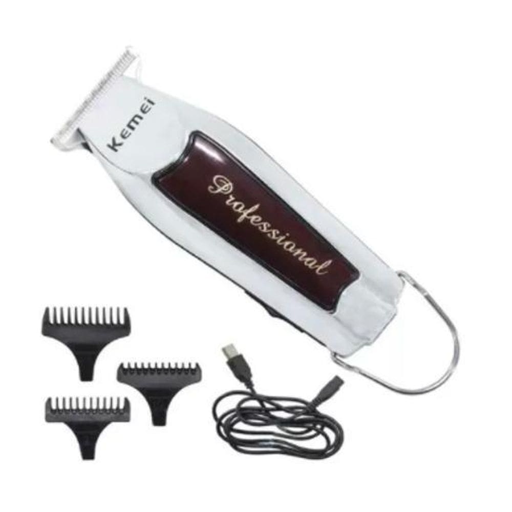 Máquina Corte Detalhe Barba Kemei Km9163 110/220