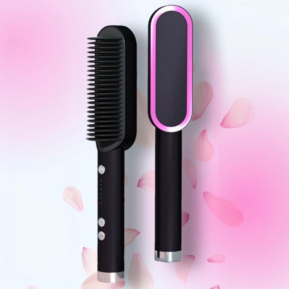 Escova 3 Em 1 Alisadora Elétrica Cabelo