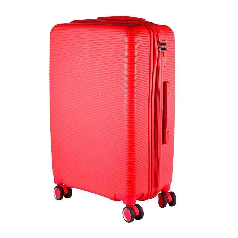 Mala Média 23Kg Polipropileno Inquebrável Vermelha Londres