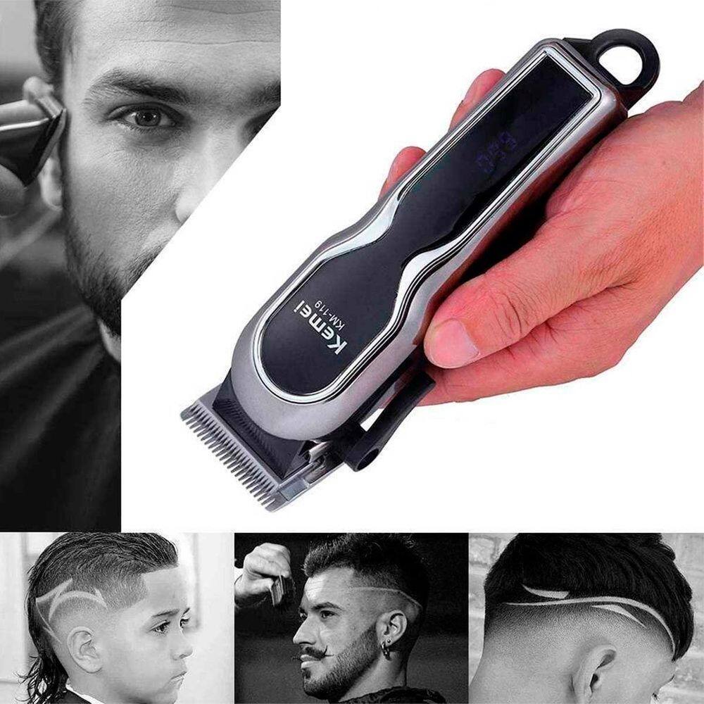 Cortador Kemei Sem Fio Leve Bivolt