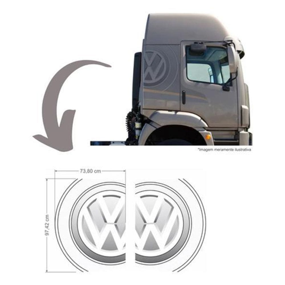 Par De Adesivos Para Caminhão