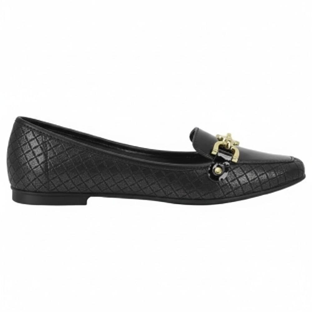 Mocassim Feminino Moleca  5737.211 Preto Fivela