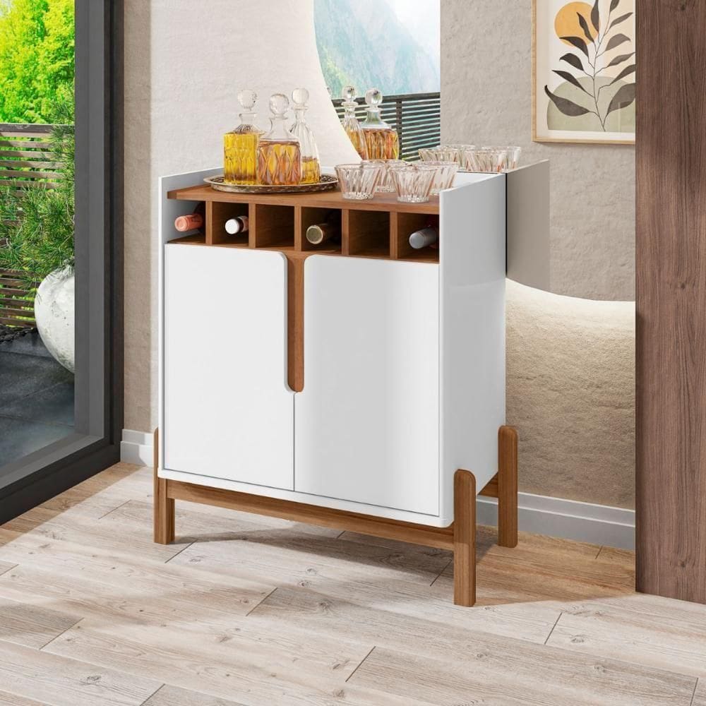 Bar Adega 6 Garrafas Ubaí Branco Cedro