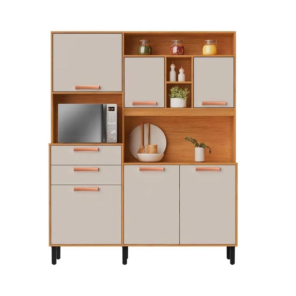 Armário Compacto Itatiaia Nápoles 6 Portas 2 Gavetas