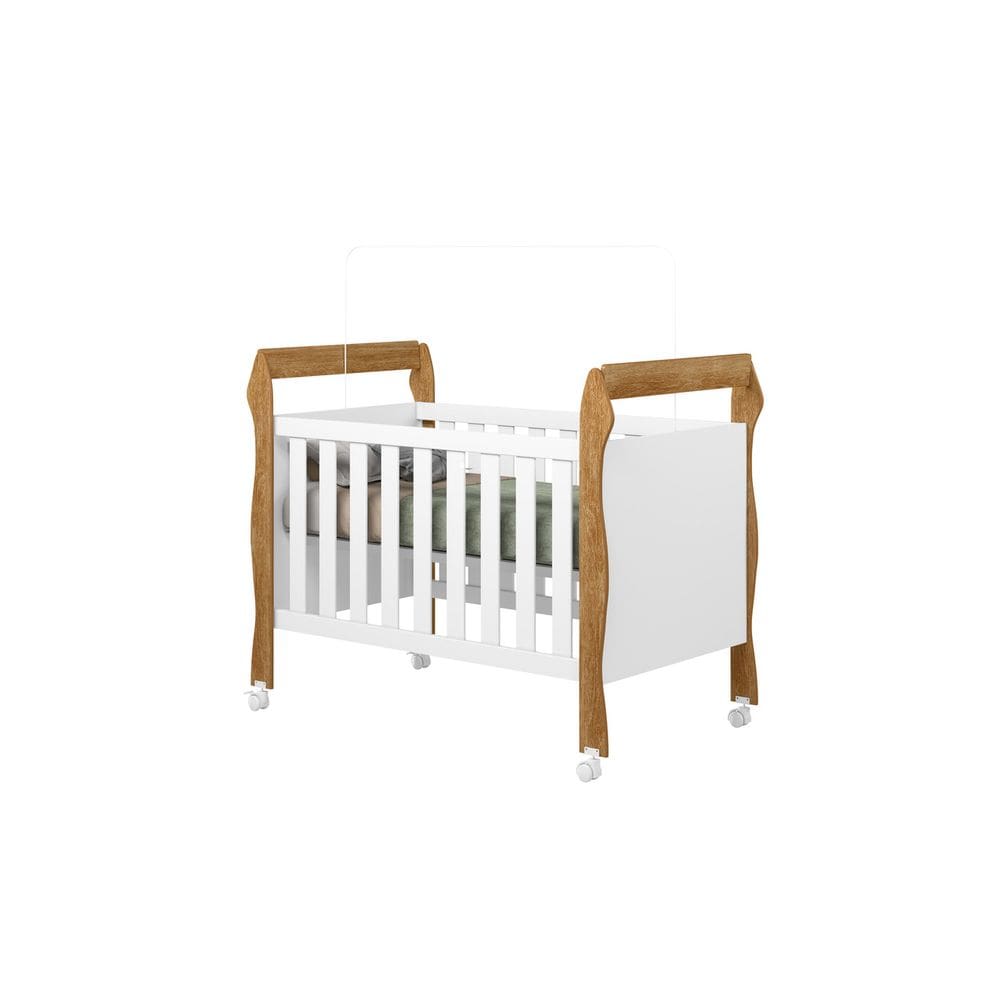 Berço que vira cama com Colchão - Anjinho -MobiBaby