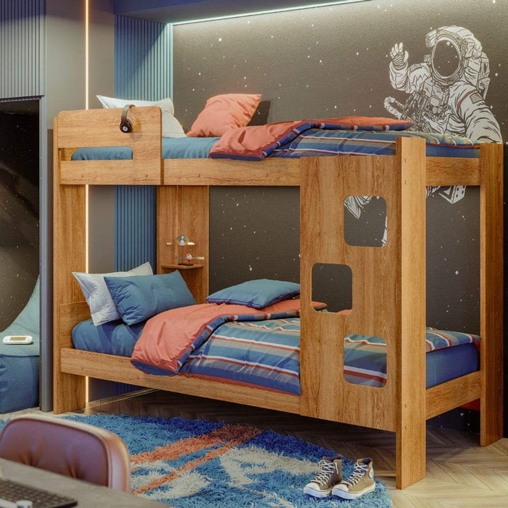 Beliche Infantil Escadas Moderna Portofino - MobiBaby