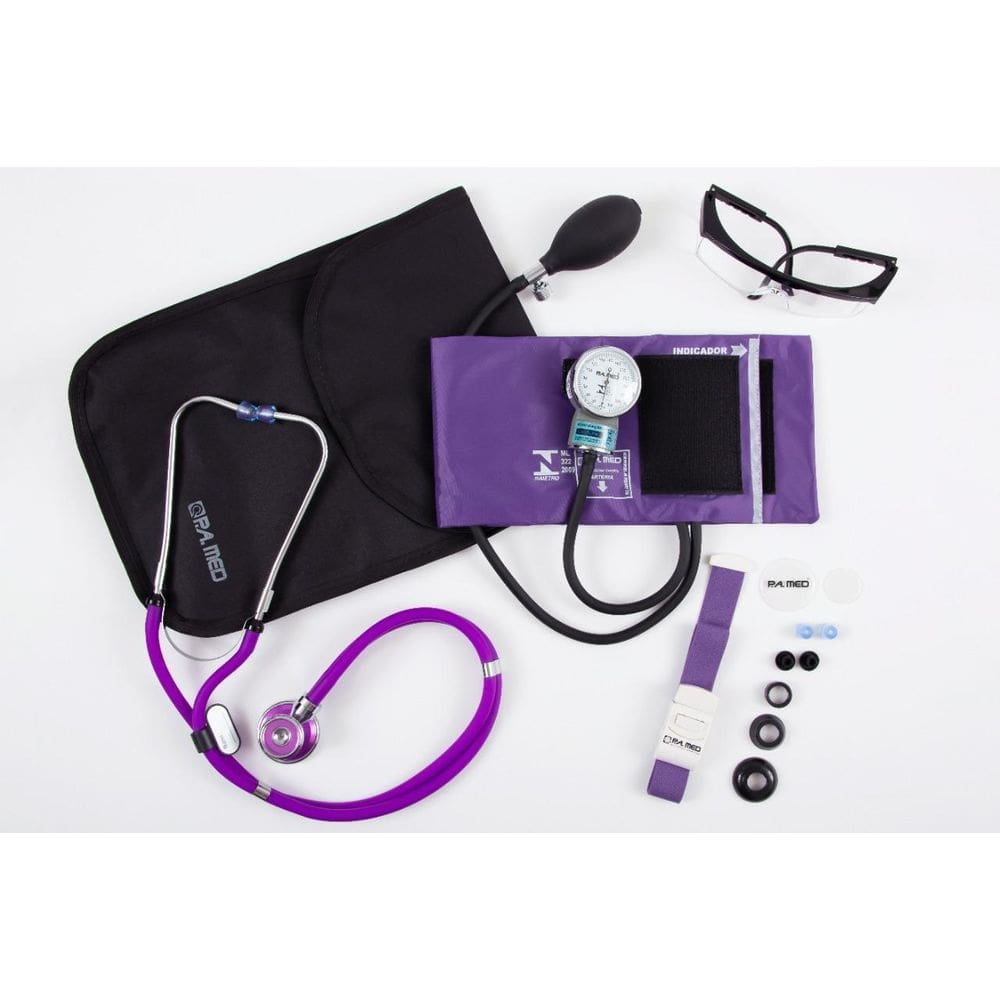 Kit Enfermagem Acadêmico Completo Roxo Pa Med