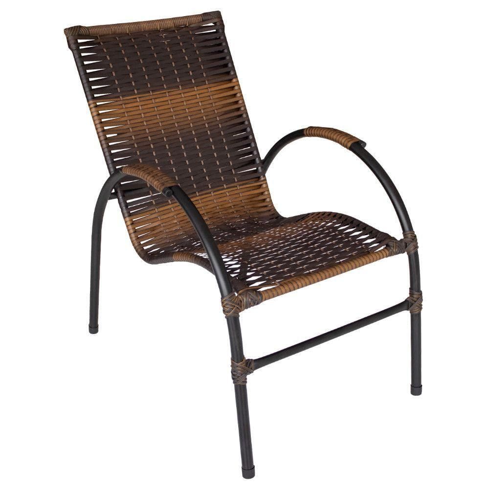 Cadeira De Área Varanda Onix Em Fibra Sintética Pedra Ferro