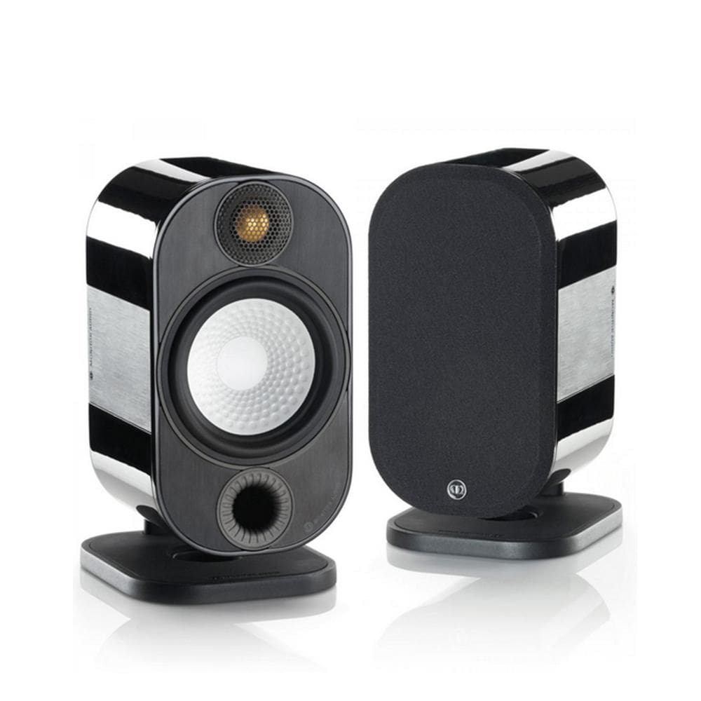 Monitor Audio Apex 10 - Par de caixas acústicas Bookshelf 5,5” 100watts RMS 8 Ohms Preto Laqueado