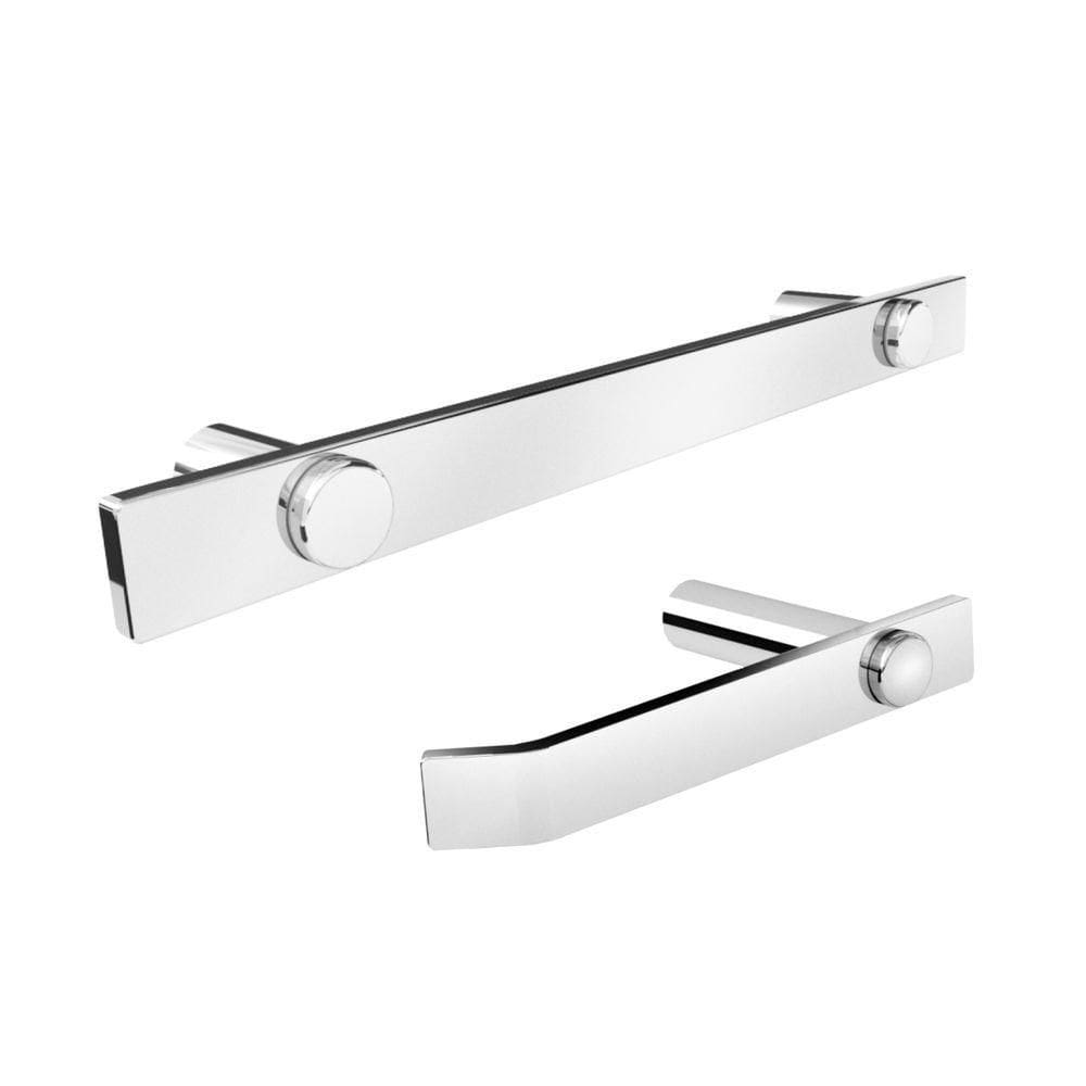 Kit Acessório De Banheiro Alto Brilho 3 Peças Grego Metal 2010pm