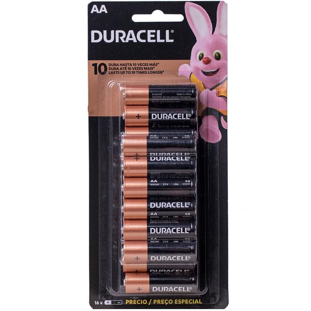 Pilha Aa Duracell Com 16 Unidades