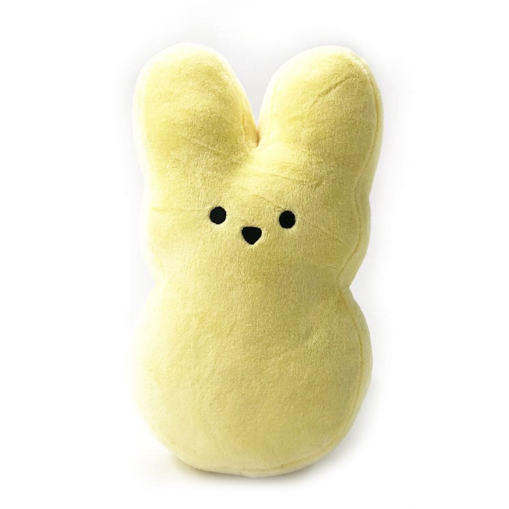 Boneca de brinquedo de pelúcia Peeps Yellow Rabbit 15 cm em algodão e pelúcia