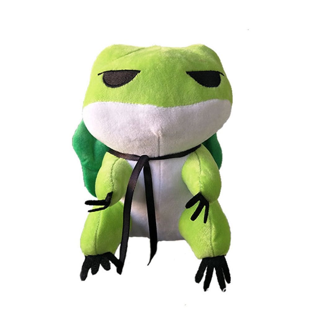 Boneca de brinquedo de pelúcia Creative Green Frog 20 cm em algodão e pelúcia