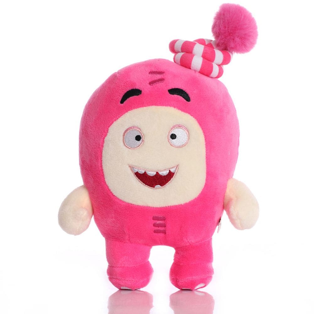 Boneca de brinquedo de pelúcia Oddbods rosa 22 cm rosa anime para crianças